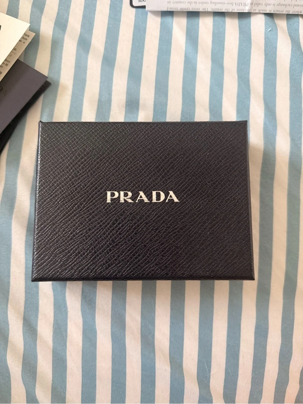 (Authentic) Prada Black Saffiano Leather Card Holder